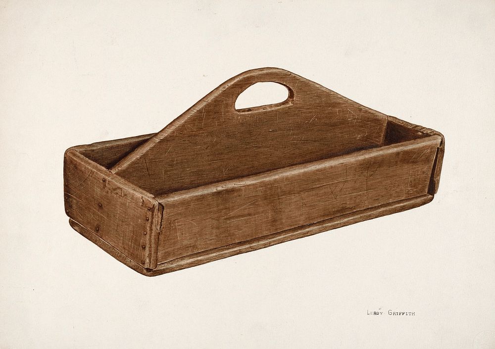 Knife Box (ca. 1940) by LeRoy Griffith. Original from The National Gallery of Art. Digitally enhanced by rawpixel.