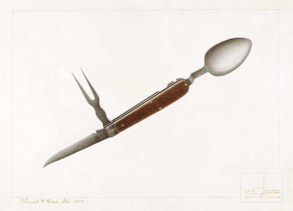 Officer's Mess Knife (ca. 1938) by Vincent P. Rosel. Original from The National Gallery of Art. Digitally enhanced by…