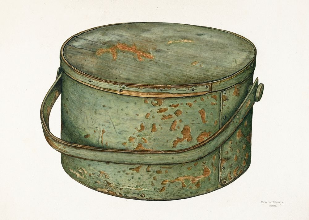 Sugar Pail with Cover (1939) by Erwin Stenzel. Original from The National Gallery of Art. Digitally enhanced by rawpixel.