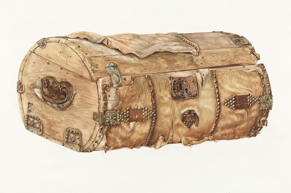 Trunk (ca.1937) by John Thorsen. Original from The National Gallery of Art. Digitally enhanced by rawpixel.