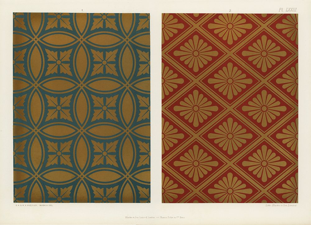 Vintage Japanese pattern. Digitally enhanced from our own original first edition of The Practical Decorator and Ornamentist…