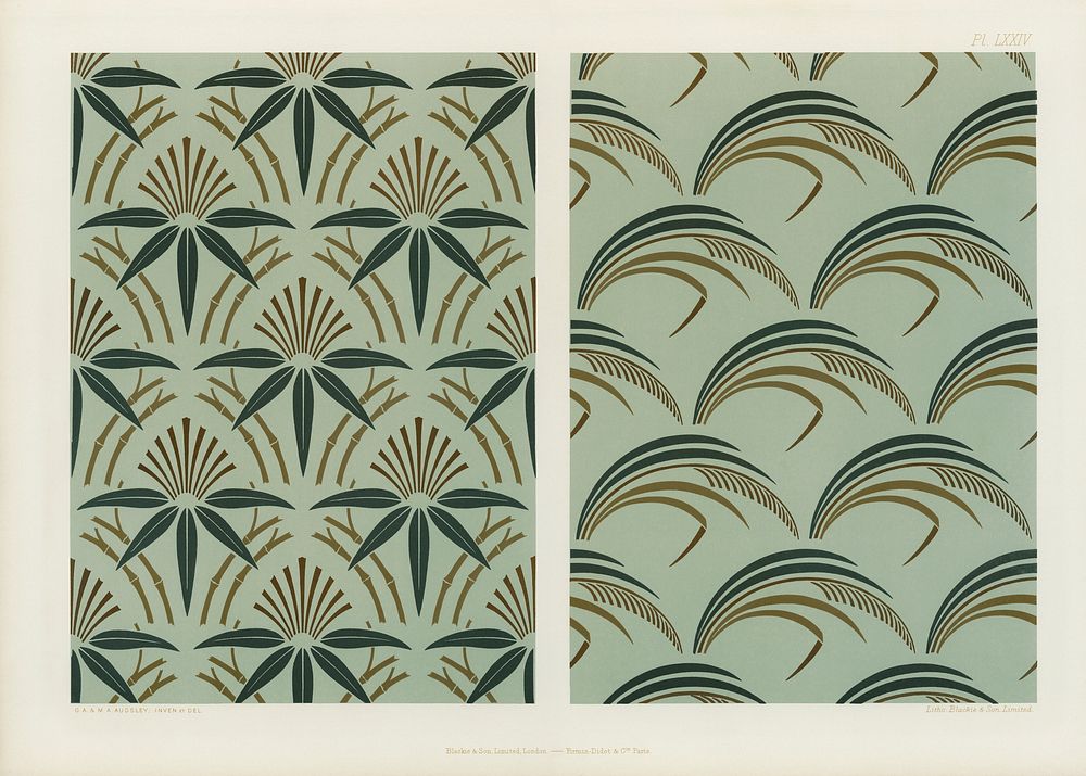 Diaper Patterns. Digitally enhanced from our own original first edition of The Practical Decorator and Ornamentist (1892) by…