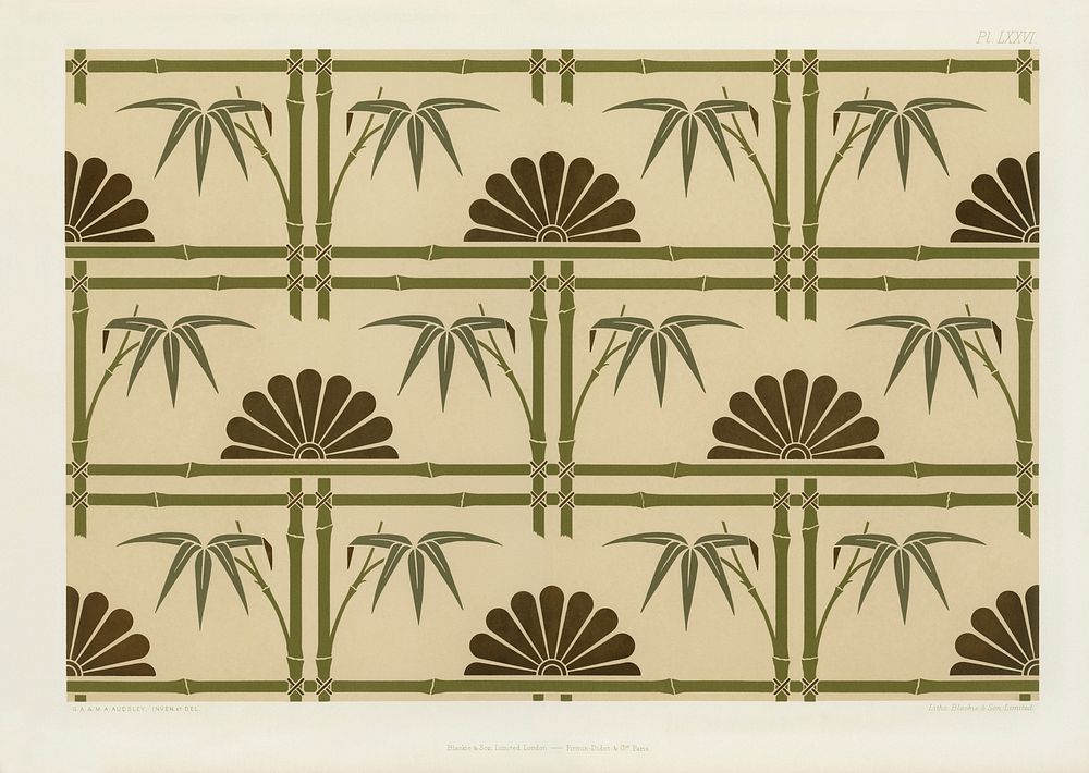 Antique Japanese pattern. Digitally enhanced from our own original first edition of The Practical Decorator and Ornamentist…