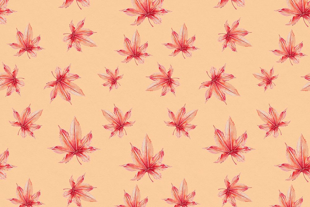 Japanese floral pattern psd background, remix from artworks by Megata Morikaga