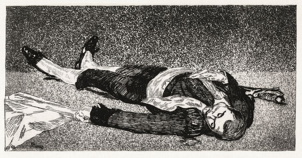 Dead toreador (1866&ndash;1867) print in high resolution by Edouard Manet. Original from The National Gallery of Denmark.…