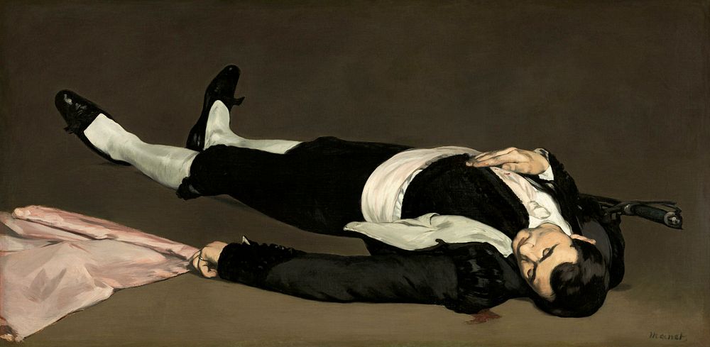 Dead toreador (1866&ndash;1867) print in high resolution by Edouard Manet. Original from The National Gallery of Denmark.…