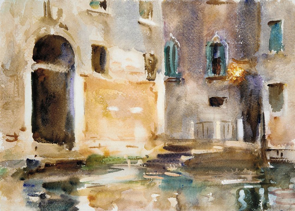 Venice (ca. 1903) by John Singer Sargent. Original from The MET Museum. Digitally enhanced by rawpixel.
