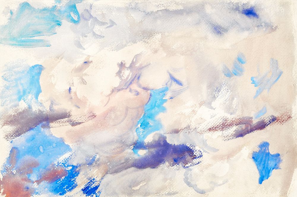 Sky (ca. 1900&ndash;1910) by John Singer Sargent. Original from The MET Museum. Digitally enhanced by rawpixel.