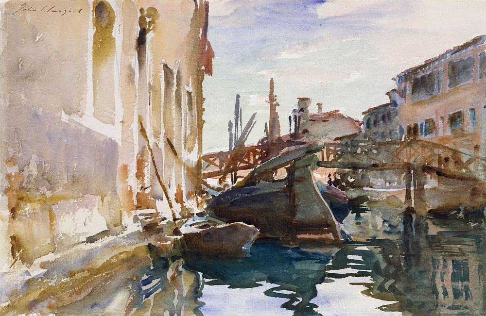 Giudecca (1913) by John Singer Sargent. Original from The MET Museum. Digitally enhanced by rawpixel.