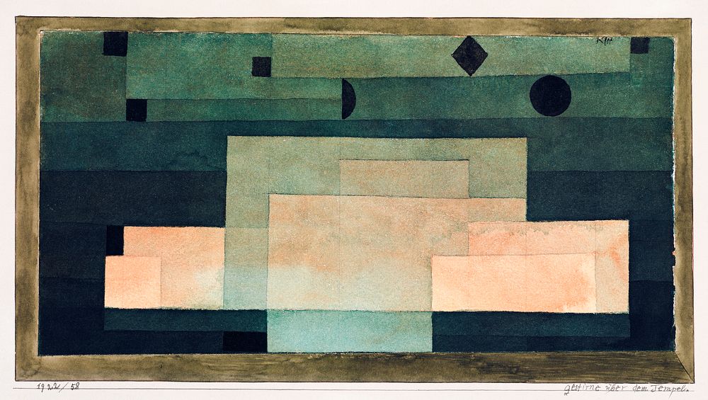 The Firmament Above the Temple (1922) by Paul Klee. Original from The MET Museum. Digitally enhanced by rawpixel.