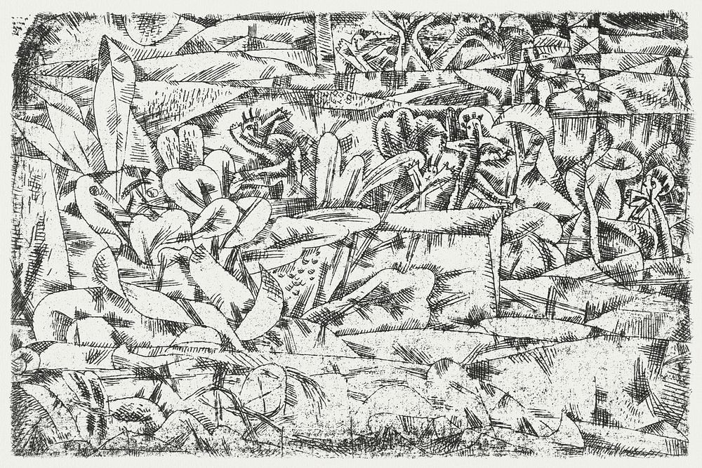 Garden of Passion (Garten der Leidenschaft) (1913) by Paul Klee. Original portrait painting from The Art Institute of…