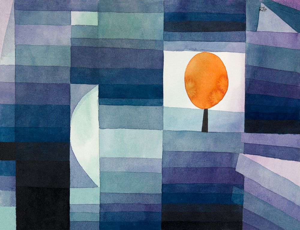 The Harbinger of Autumn (1922) by Paul Klee. Original from Yale University Art Gallery. Digitally enhanced by rawpixel.