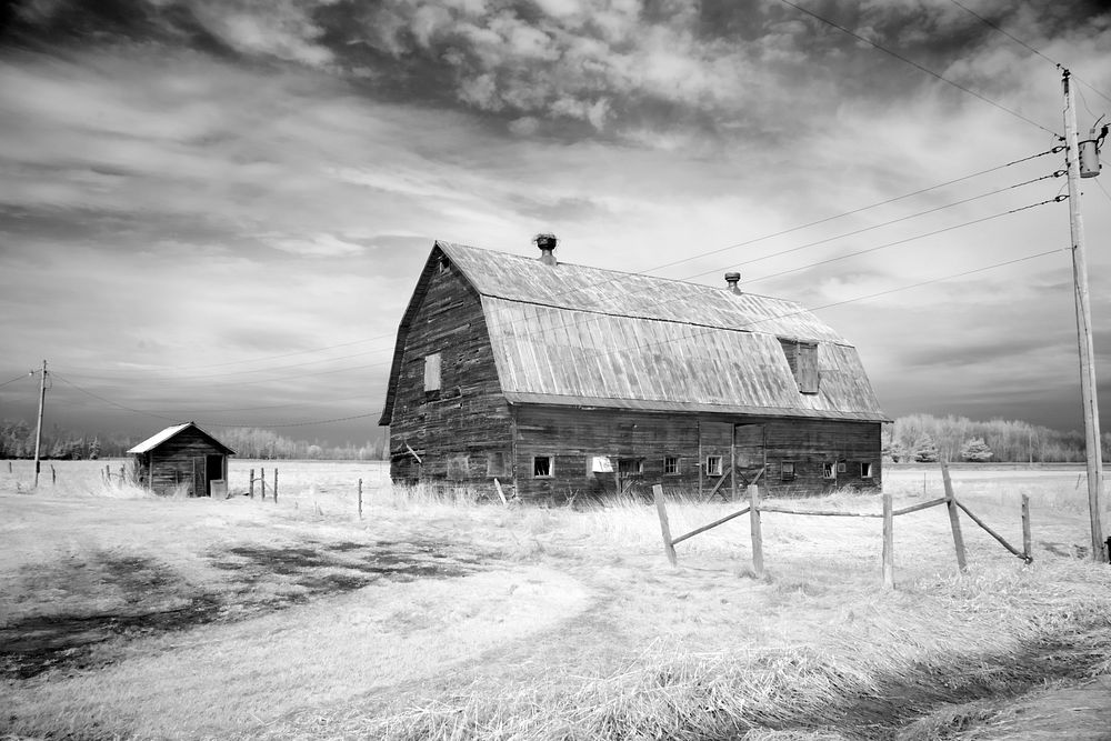 Barn, upper Michigan (2007) by Carol M. Highsmith. Original image from Library of Congress. Digitally enhanced by rawpixel.