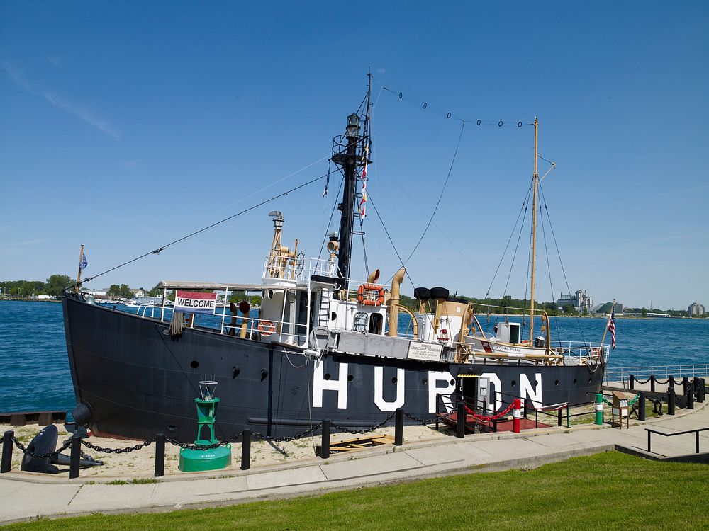 Tug boat on St. Clair River, Port Huron, Michigan (2008) by Carol M. Highsmith. Original image from Library of Congress.…