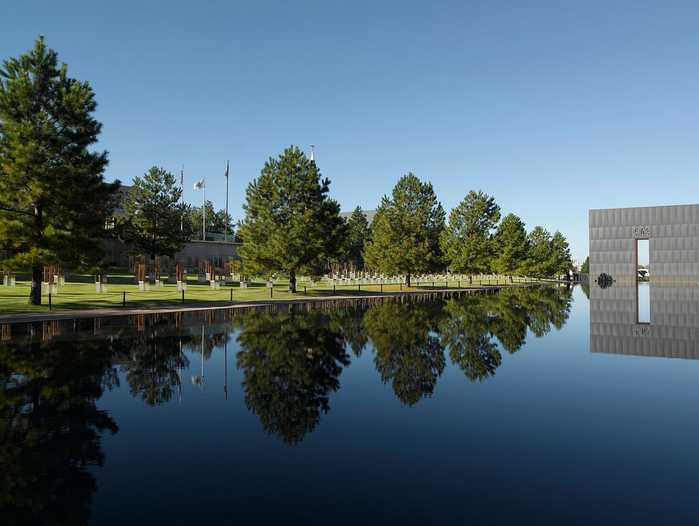 Oklahoma City Memorial located in Oklahoma City, Oklahoma. Original image from Carol M. Highsmith&rsquo;s America, Library…