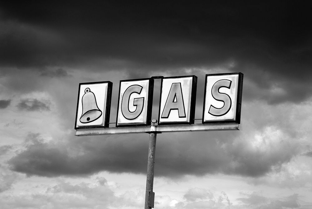 Bell Gas Sign in Truxton, Arizona. Original image from Carol M. Highsmith&rsquo;s America, Library of Congress collection.…