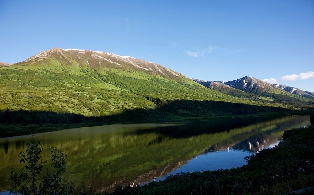 Scenic view from the Seward Highway in the Chugach National Forest. Original image from Carol M. Highsmith&rsquo;s America…