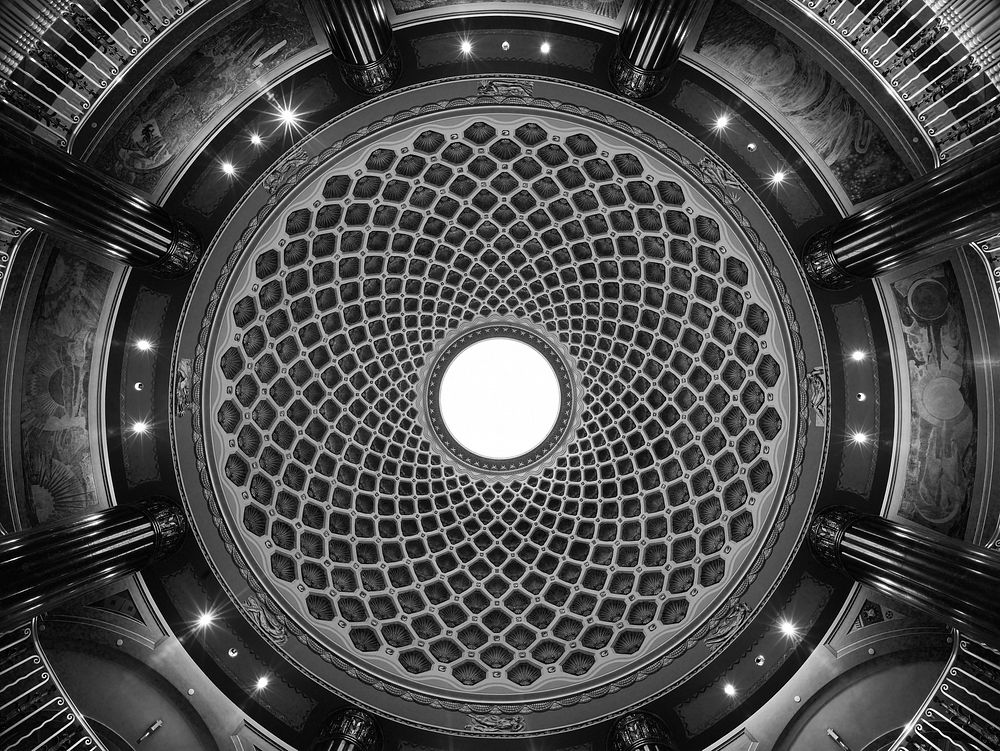 Lobby ceiling, U.S. Custom House, Philadelphia, Pennsylvania. Original image from Carol M. Highsmith&rsquo;s America…