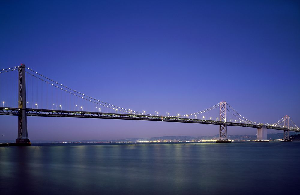 San Francisco Oakland Bay Bridge, USA - Original image from Carol M. Highsmith&rsquo;s America, Library of Congress…
