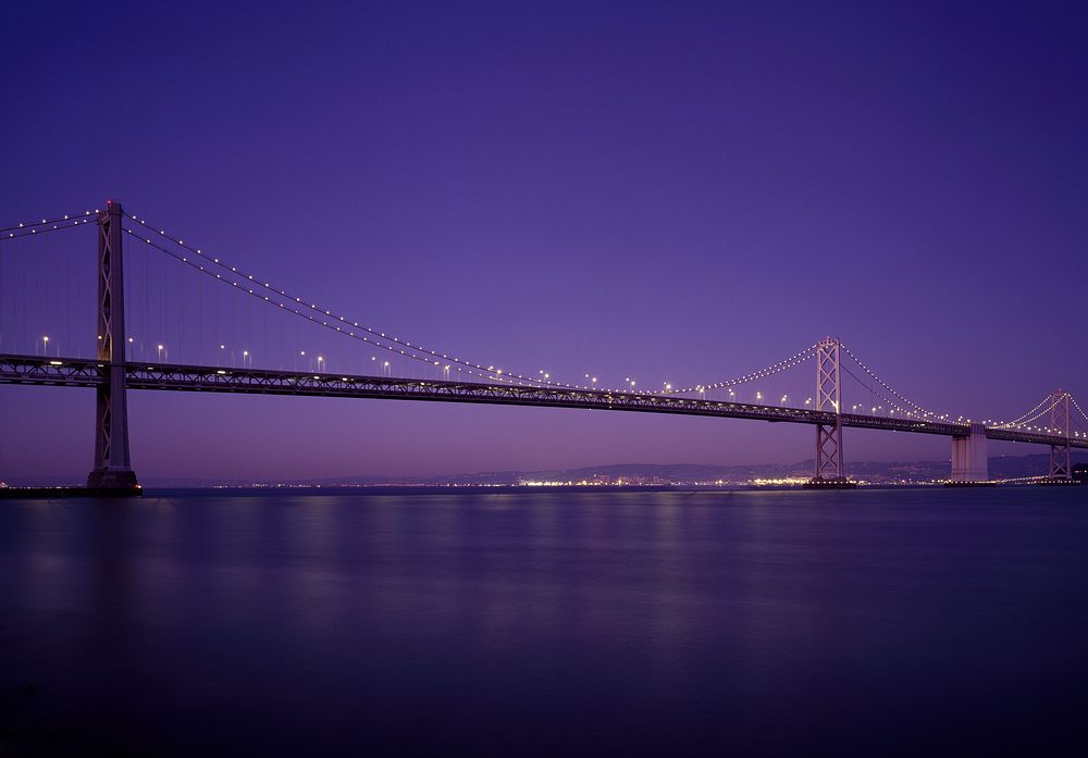 San Francisco Oakland Bay Bridge, USA - Original image from Carol M. Highsmith&rsquo;s America, Library of Congress…