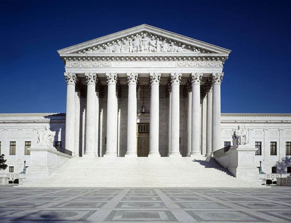 United States Supreme Court Building. Original image from Carol M. Highsmith&rsquo;s America, Library of Congress collection.…
