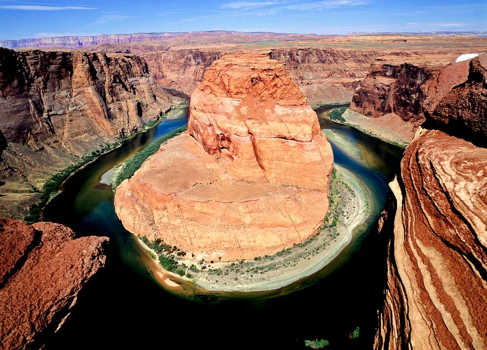 At Horseshoe Bend on the Colorado River in Arizona. Original image from Carol M. Highsmith&rsquo;s America, Library of…