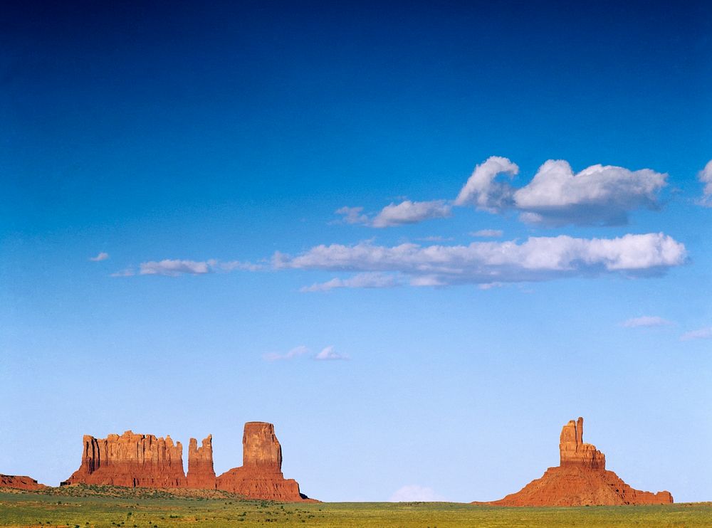 View of Monument Valley in Arizona, USA. Old Mammoth Road. Original image from Carol M. Highsmith&rsquo;s America, Library…