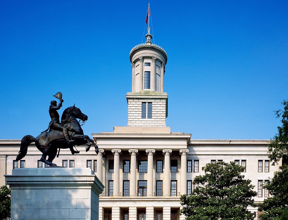 Tennessee Capitol, Nashville. Original image from Carol M. Highsmith&rsquo;s America, Library of Congress collection.…