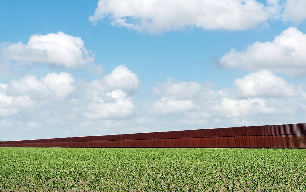 United States-Mexican border-security fence in Brownsville, Texas. Original image from Carol M. Highsmith&rsquo;s America…