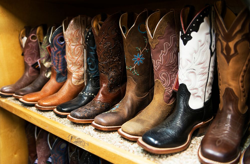 Fancy cowboy boots for sale at the San Antonio Stock Show and Rodeo. Original image from Carol M. Highsmith&rsquo;s America…