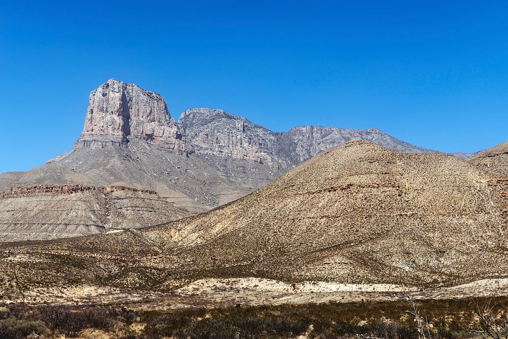 View of the Guadalupe Mountains in Guadalupe Mountains National Park in Hudspeth County, Texas. Original image from Carol M.…