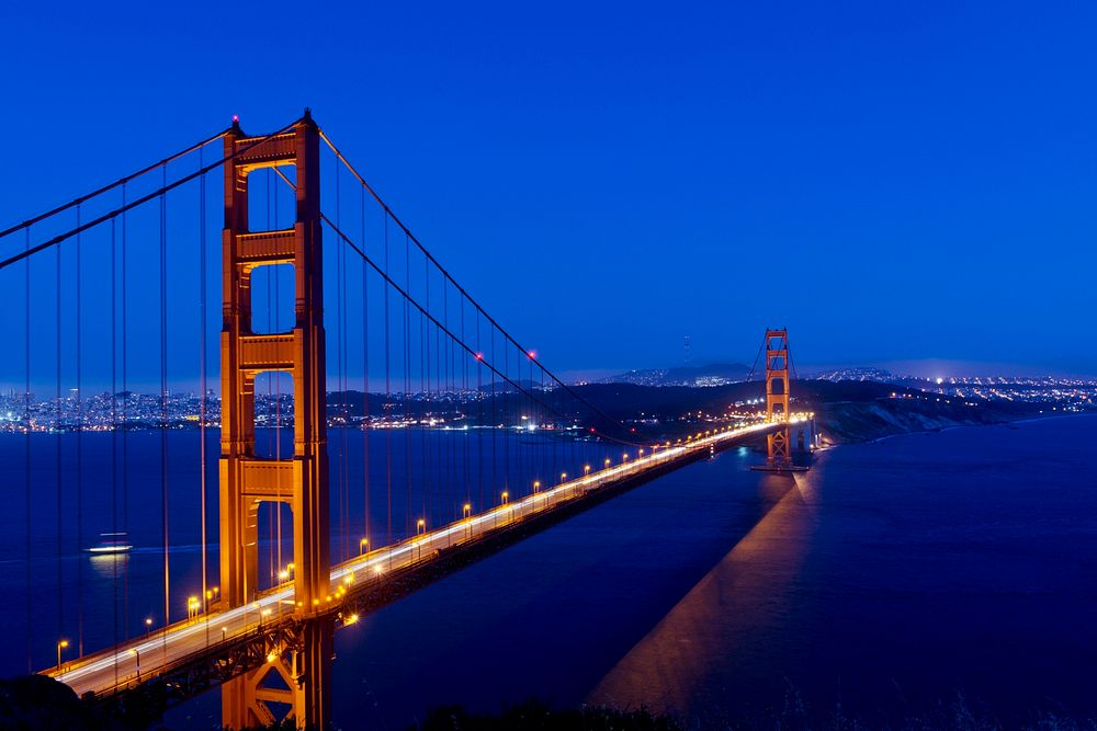 The Golden Gate Bridge is a suspension bridge spanning the Golden Gate. Original image from Carol M. Highsmith&rsquo;s…