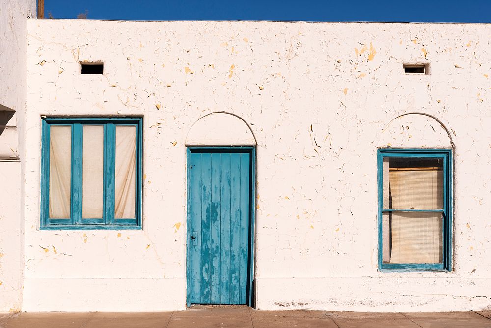 Entrance to the Amargosa Opera House in Death Valley Junction, Inyo County, California. Original image from Carol M.…
