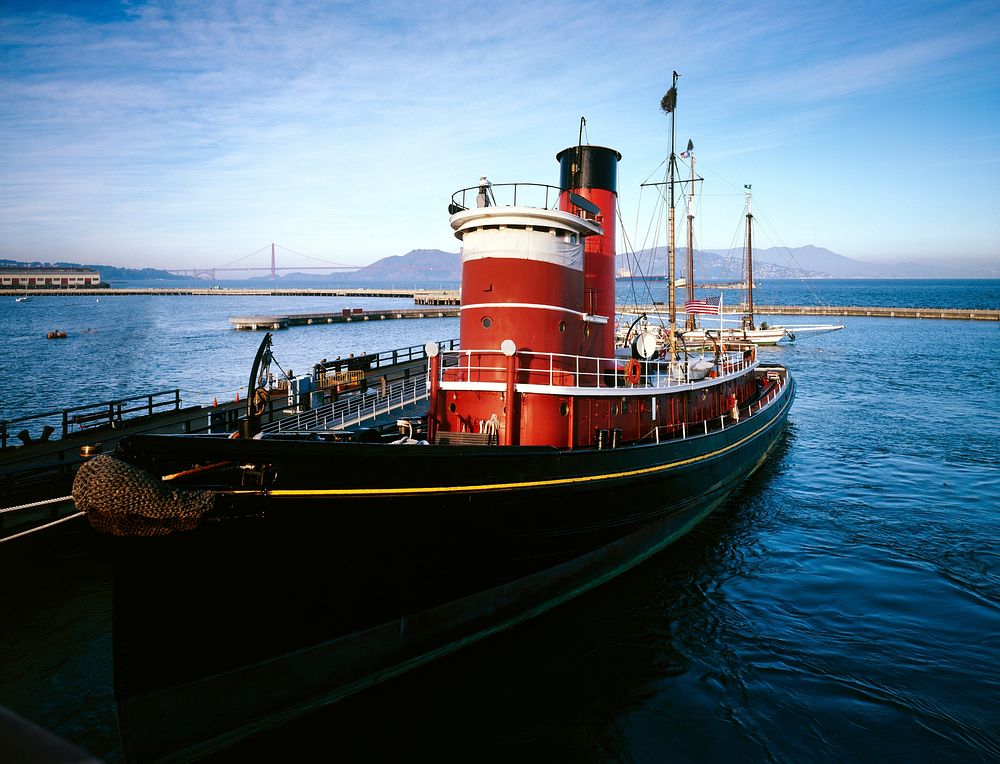 Hercules ship at the Hyde Street Pier in San Francisco, California. Original image from Carol M. Highsmith&rsquo;s America…