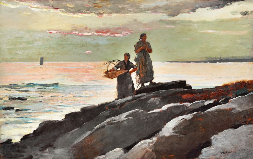 Saco Bay (1896) by Winslow Homer. Original from The Clark Art Institute. Digitally enhanced by rawpixel.