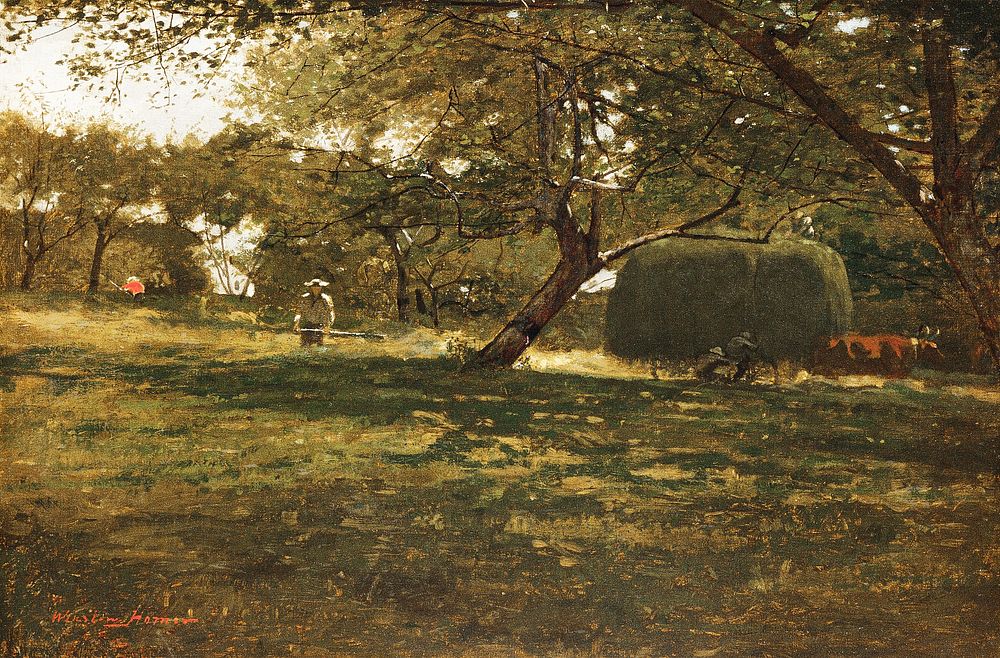 Harvest Scene (ca. 1873) by Winslow Homer. Original from The MET museum. Digitally enhanced by rawpixel.