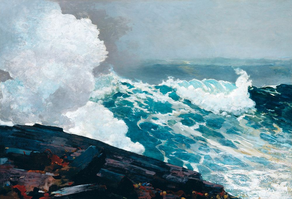 Northeaster (1895) by Winslow Homer. Original from The MET museum. Digitally enhanced by rawpixel.