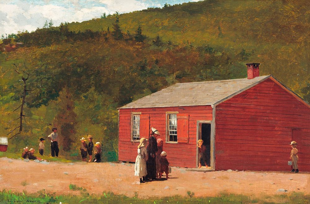 School Time (ca.1874) by Winslow Homer. Original from The National Gallery of Art. Digitally enhanced by rawpixel.