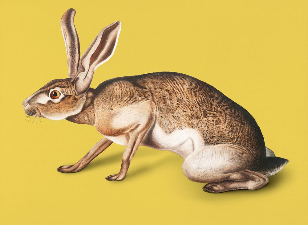 Vintage Illustration of Texian Hare.