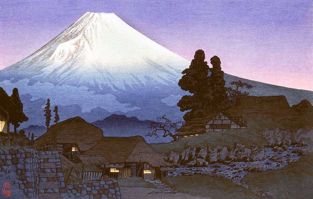 Mikuhō (Fuji) during 20th century print in high resolution by Hiroaki Takahashi. Original from The Los Angeles County Museum…
