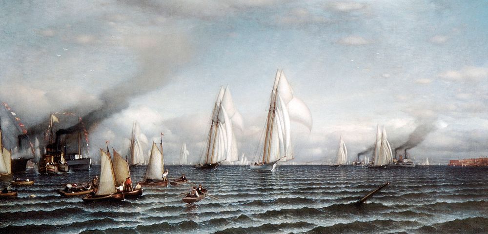First International Race for America's Cup (1870) by Samuel Colman. Original from The MET Museum. Digitally enhanced by…