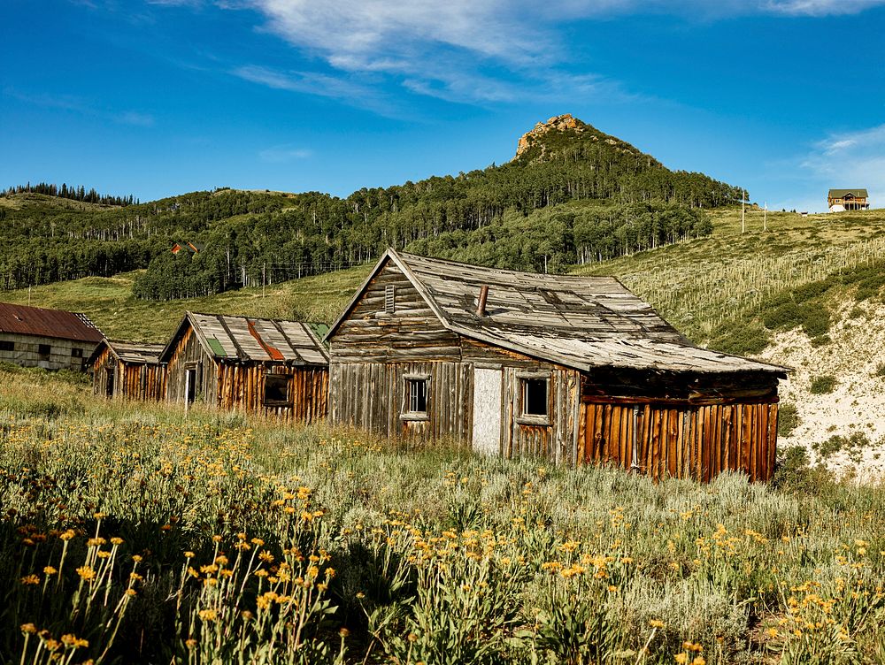 A few remaining tourist cabins, now decrepit, in Rabbit Ears Pass, which straddles Grand and Routt counties in northern…