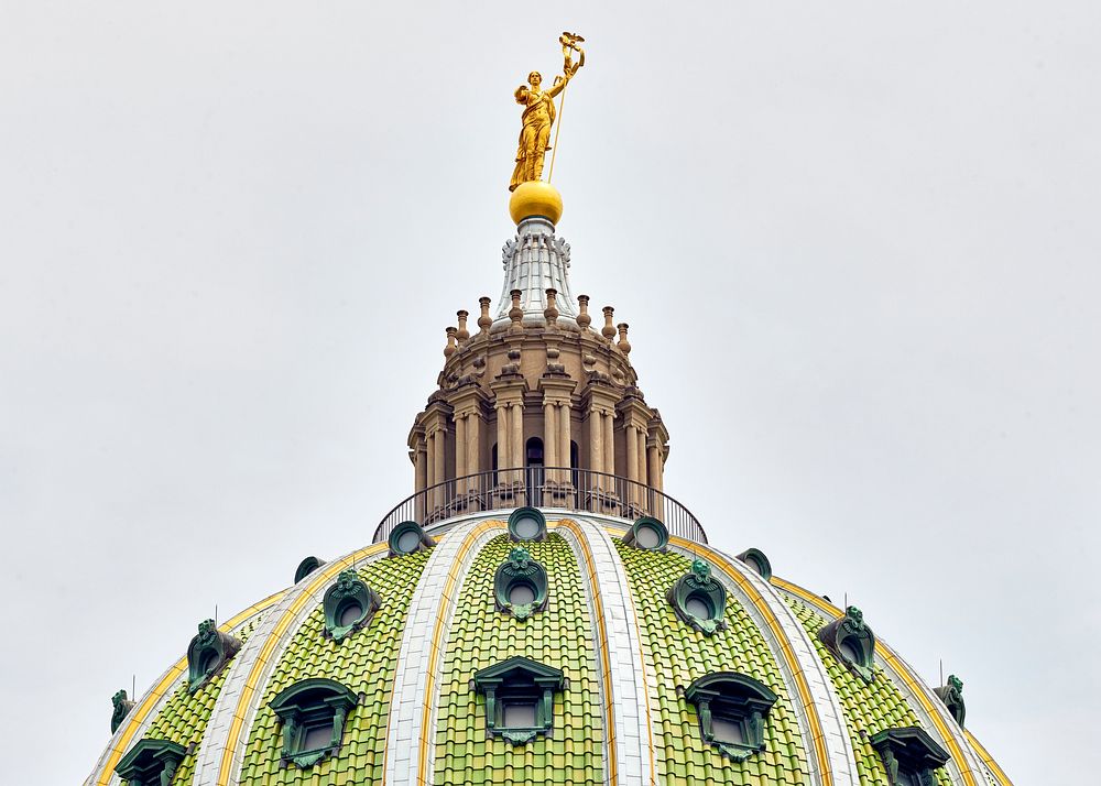 The Pennsylvania State Capitol in Harrisburg. Original image from Carol M. Highsmith&rsquo;s America, Library of Congress…