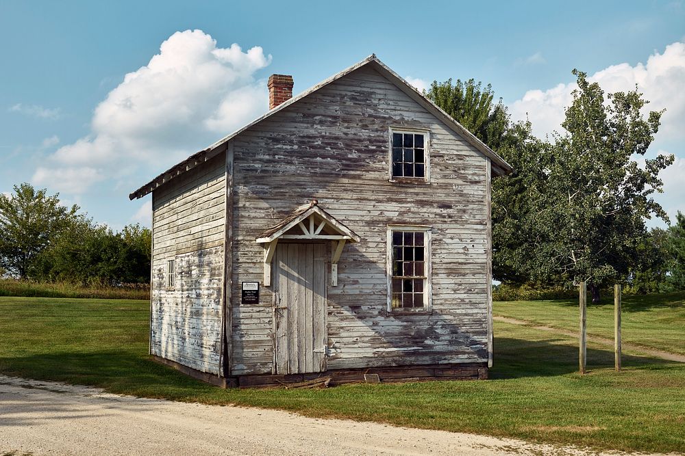 Small storage building in South Amana, Iowa. Original image from Carol M. Highsmith&rsquo;s America, Library of Congress…