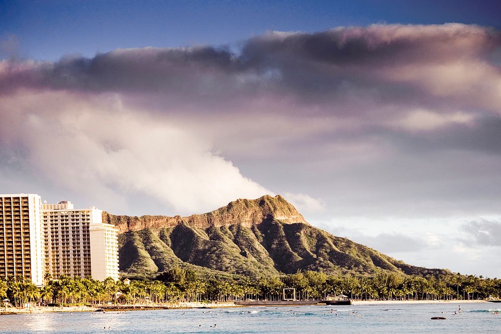 Honolulu Hawaii, Diamond Head. Original image from Carol M. Highsmith&rsquo;s America, Library of Congress collection.…