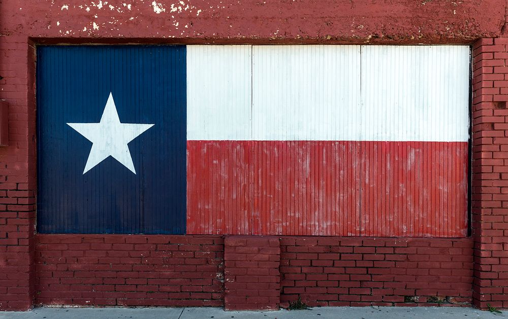 Texas flag, painted on boarded-up window. Original image from Carol M. Highsmith’s America, Library of Congress collection.…