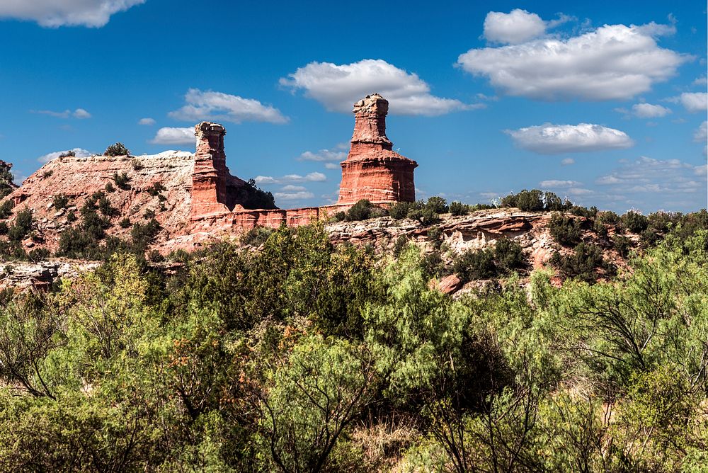 The "Lighthouse," the signature formation in Palo Duro Canyon State Park in Armstrong County in the Texas Panhandle.…