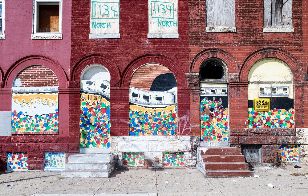 Mural in Baltimore, Maryland. Original image from Carol M. Highsmith&rsquo;s America, Library of Congress collection.…