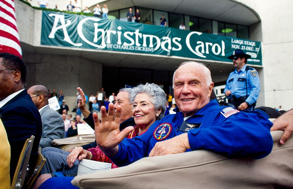 U.S. astronaut parade, Texas. Original image from Carol M. Highsmith&rsquo;s America, Library of Congress collection.…