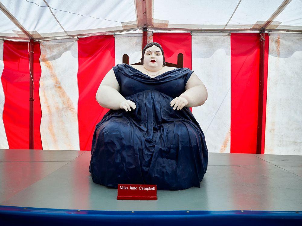 Fat-lady figure at Circus World Museum in Baraboo, Wisconsin. Original image from Carol M. Highsmith&rsquo;s America…